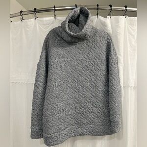 GAPFit Jacquard Quilted Turtleneck Sweater